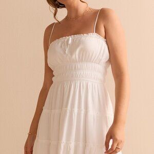 BRAND NEW Francesca's Collections-Marci A Line Ruched Top Mini Dress